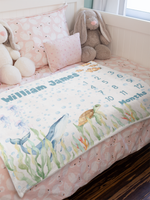 Personalized Underwater World Name Blanket - Gift for Baby