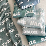 Perfectly Personalized Blue Collection Blanket