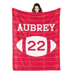 Personalized Custom Sport Name Blanket - Gift for Kids