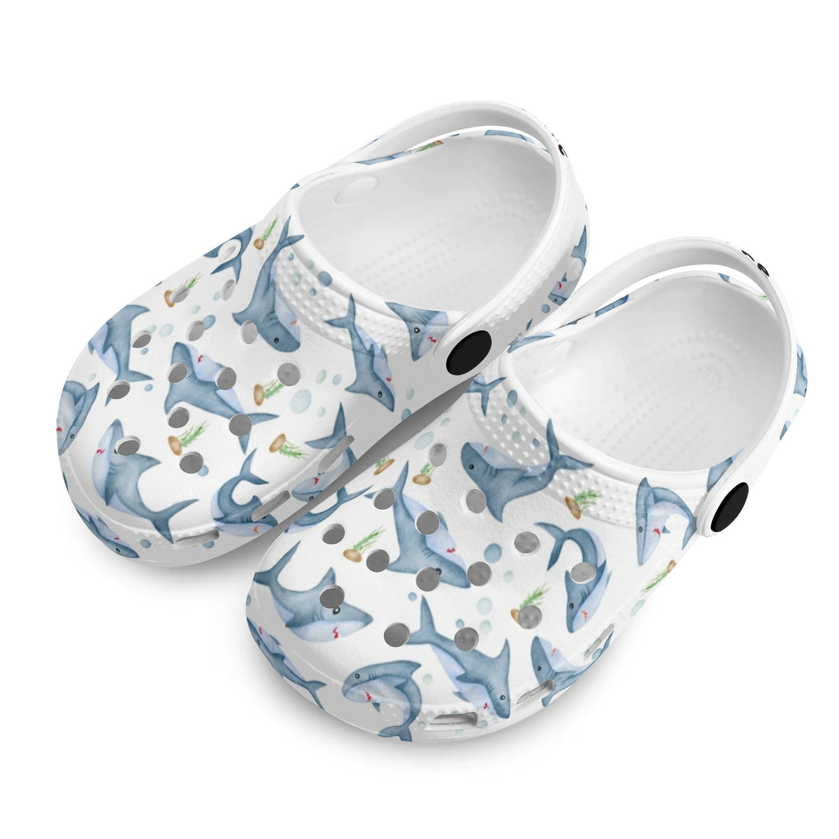 Custom Name Undersea Shark Kid's Slippers/Sandals