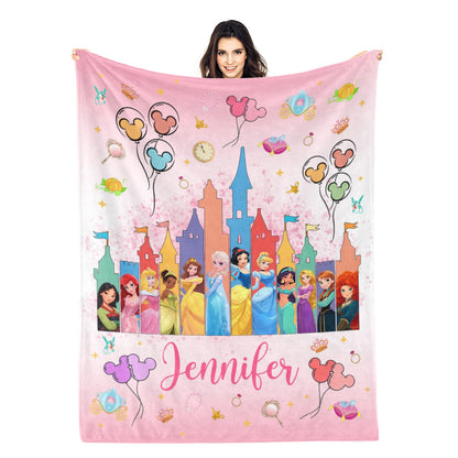 Personalized Dream Girl Blanket - Gift for Kids