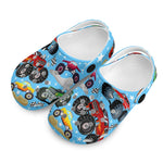 Custom Name Colorful Monster Truck Kid's Slippers/Sandals