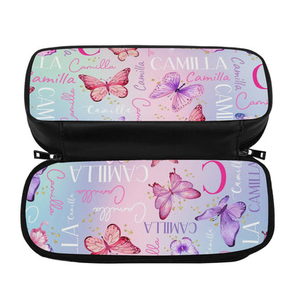 Personalized Watercolor Pink Butterfly Girl Name Backpack - Back to School