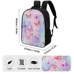 Personalized Watercolor Pink Butterfly Girl Name Backpack - Back to School