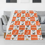 Personalized Halloween Children's Name Blankets - Gift for Kids