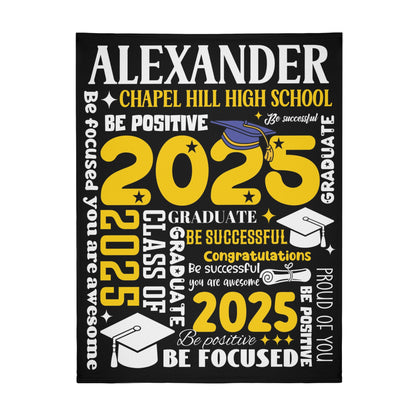 Personalized Custom Class of 2025 Graduation Star Blankets - Graduation Gifts