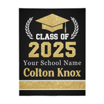 Personalized Custom Class of 2025 Graduations Name Blankets - Graduation Gifts