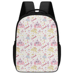 Personalized Pink Princess Castle Backpack - Back to School