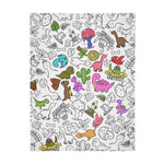 Cute Dinosaur Coloring Blanket🎨- Gift for Kids