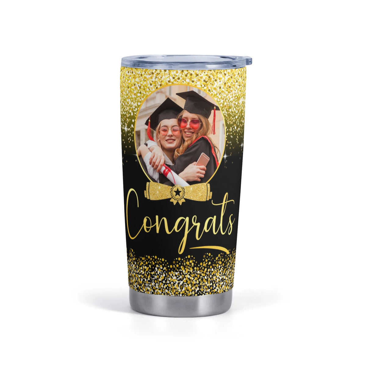 Personalized Class of 2025 Tumbler Graduation Photo Name- Graduation Gifts