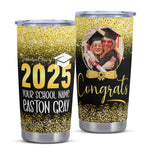 Personalized Class of 2025 Tumbler Graduation Photo Name- Graduation Gifts