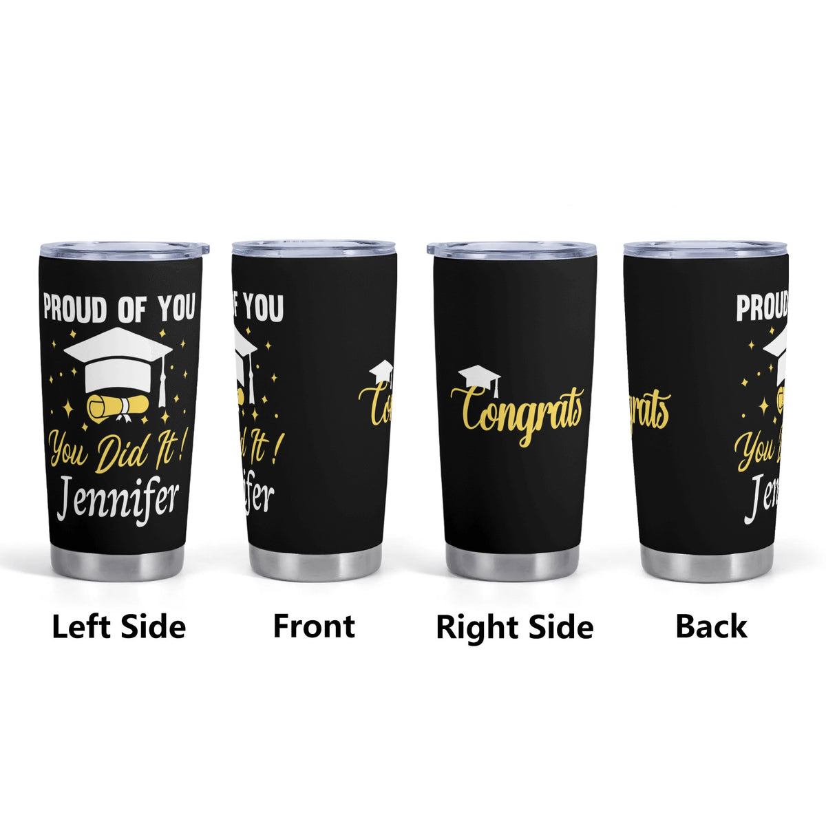 Personalized Custom Name Graduation Class of 2025 Tumbler - Graduation Gifts