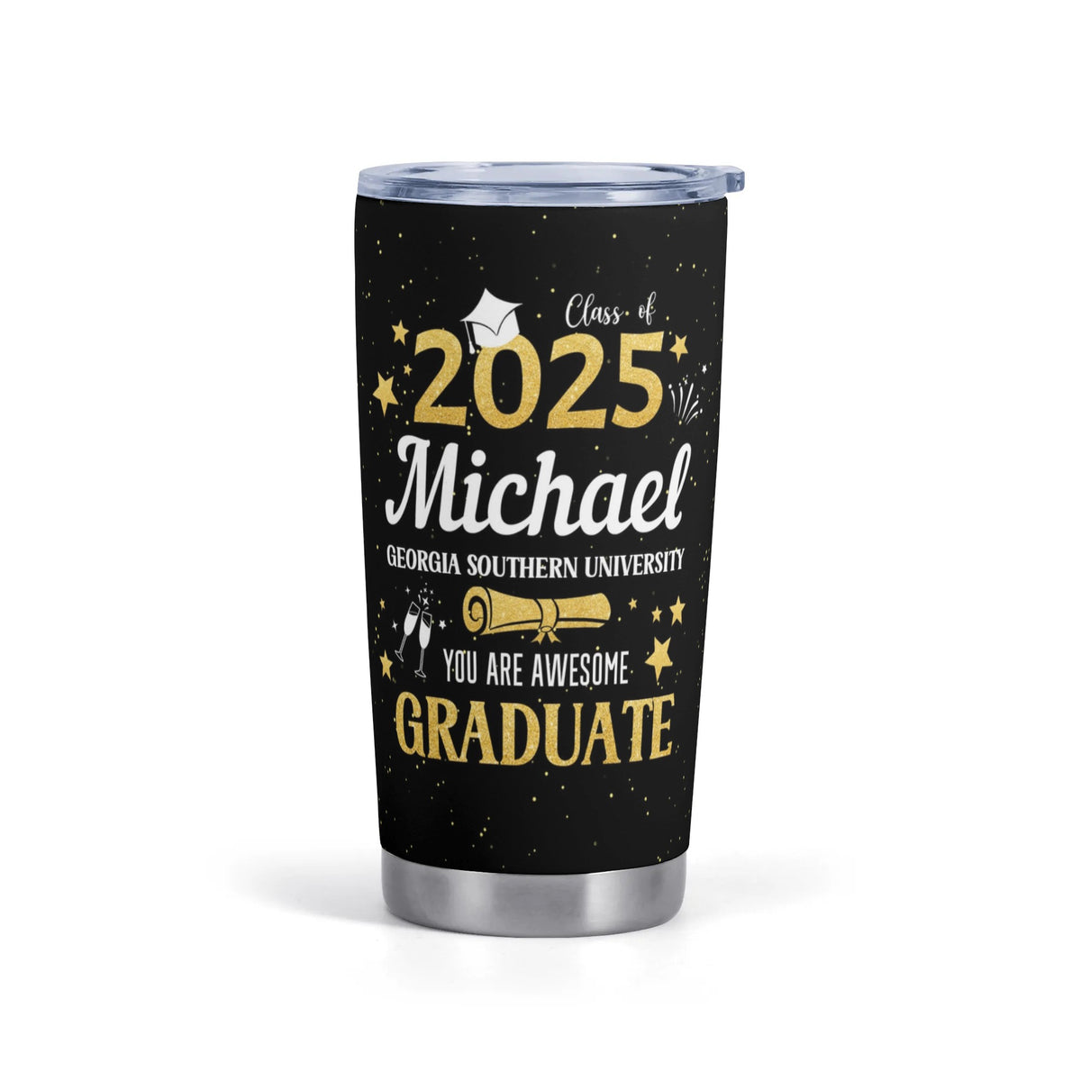 Personalized Name Graduation Tumbler 2025 Name- Graduation Gifts