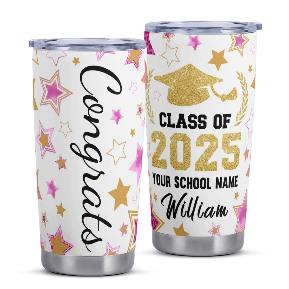 Personalized Custom Name Graduation Tumbler - Graduation Gifts