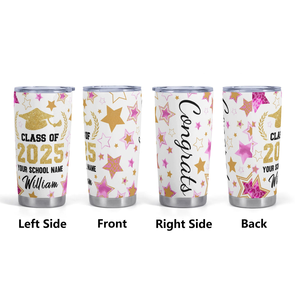 Personalized Custom Name Graduation Tumbler - Graduation Gifts