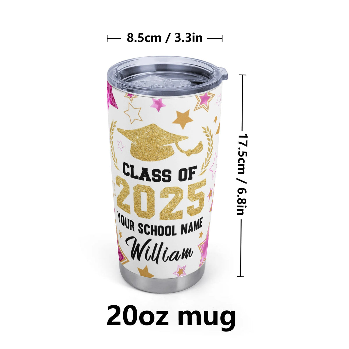 Personalized Custom Name Graduation Tumbler - Graduation Gifts