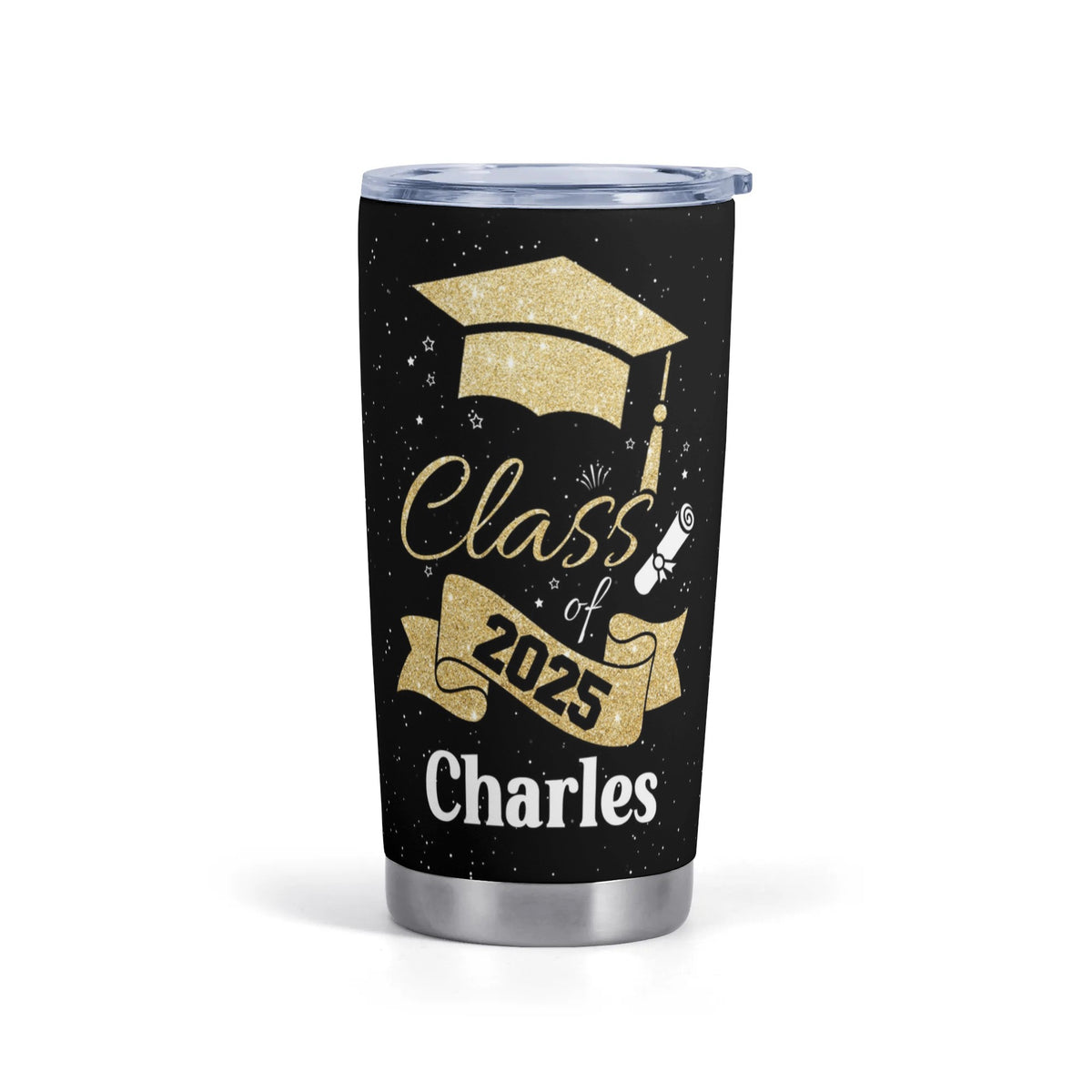 Personalized Name Congrats Class of 2025 Tumbler - Graduation Gifts