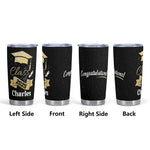 Personalized Name Congrats Class of 2025 Tumbler - Graduation Gifts