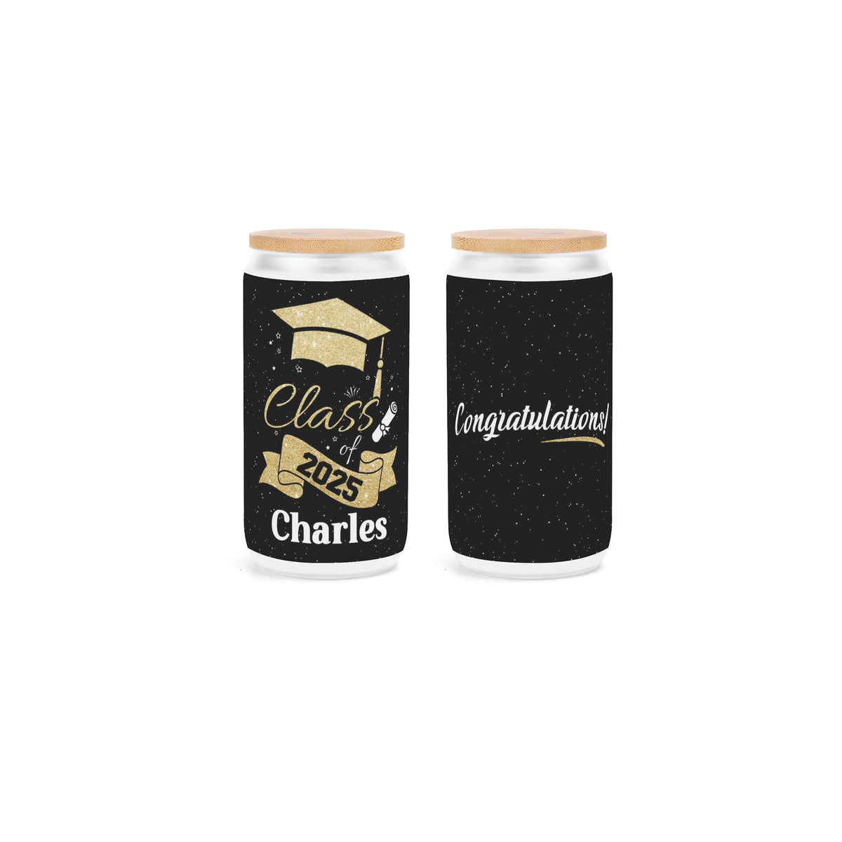 Personalized Name Congrats Class of 2025 Tumbler - Graduation Gifts