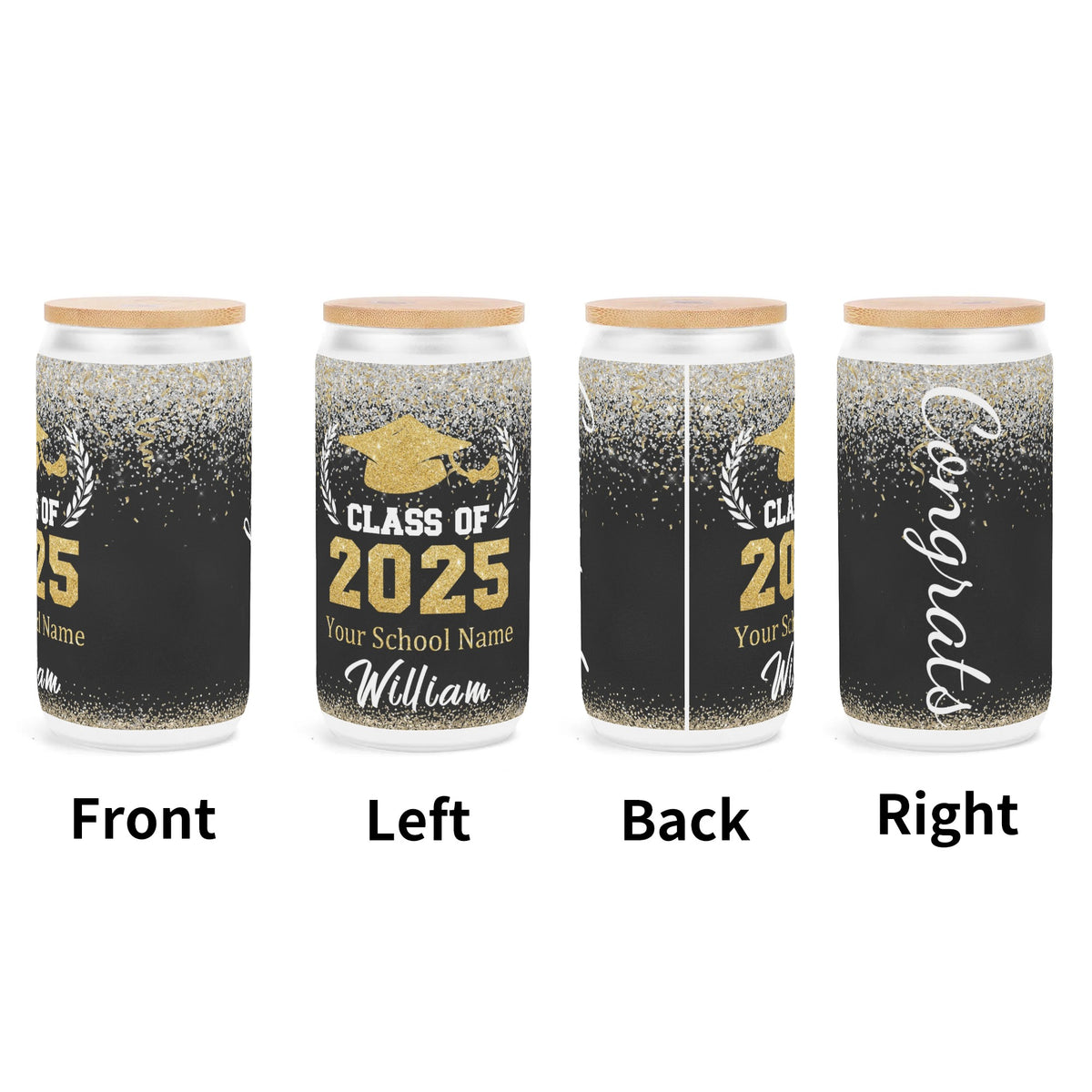 Personalized Name Graduation Class of 2025 Tumbler - Graduation Gifts