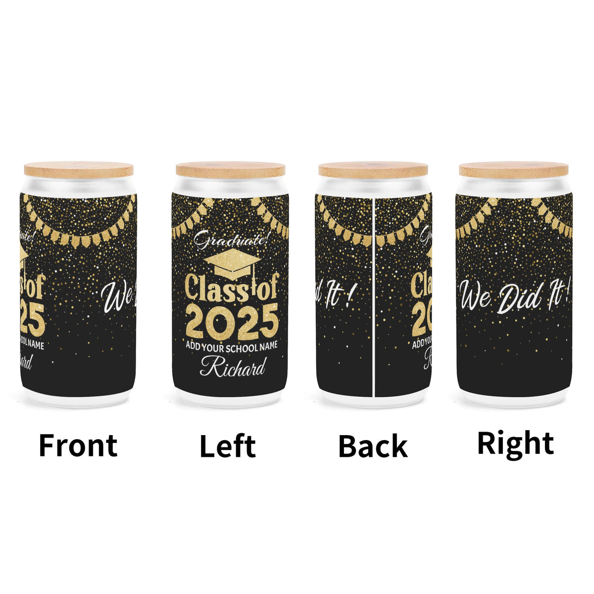 Personalized Name Graduations Class of 2025 Tumbler - Graduation Gifts