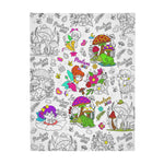 Personalized Magic Mushroom Doodle Blanket🎨- Gift for Kids