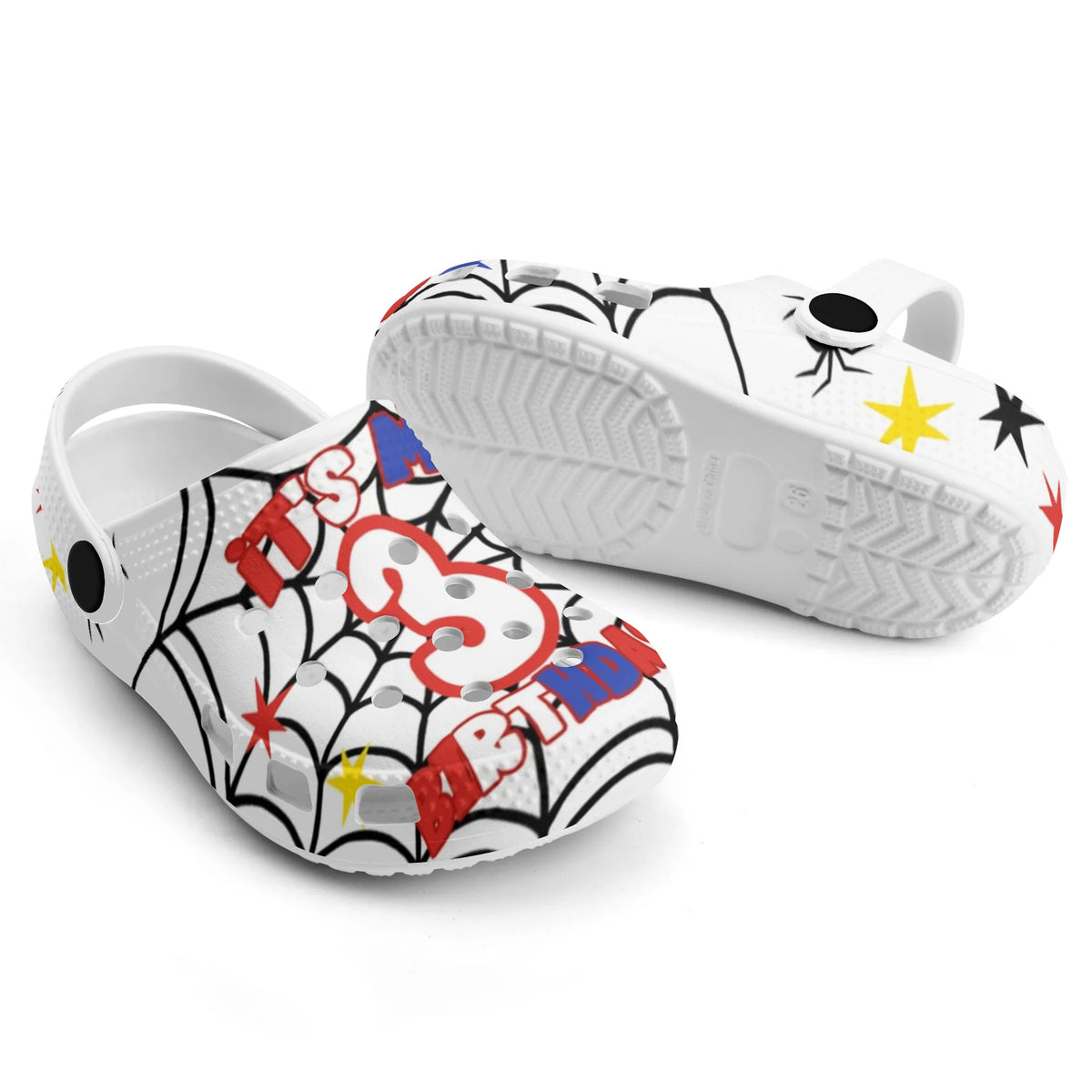 Custom Name Spider Web Kid's Slippers/Sandals