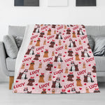 Personalized Valentine's Day Name Blankets - Gift for Kids