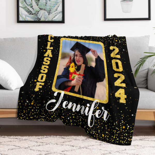 Personalized Custom Photo Blankets - Graduation Gifts