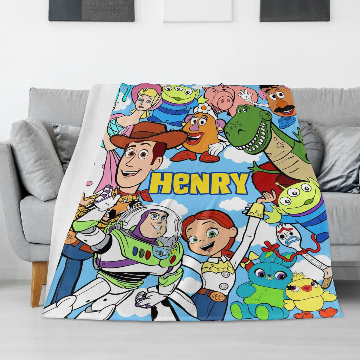 Personalized Kids Name Cute Blanket - Gifts for Kids