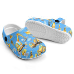 Custom Name Engineering Vehicle Kid's Slippers/Sandals