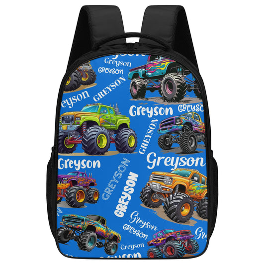 Personalized Monster Truck Backpack - Back to School