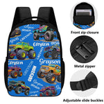 Personalized Monster Truck Backpack - Back to School