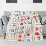 Personalized Christmas Gift Name Blankets - Gift for Kids