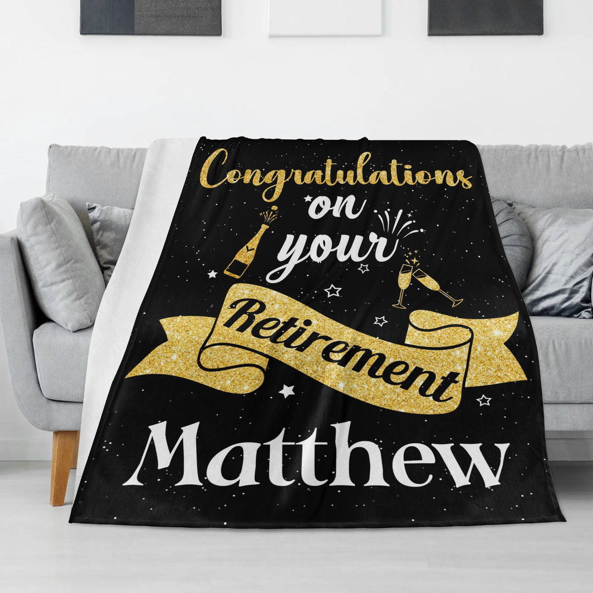 Retirement Blanket - Gift for Family