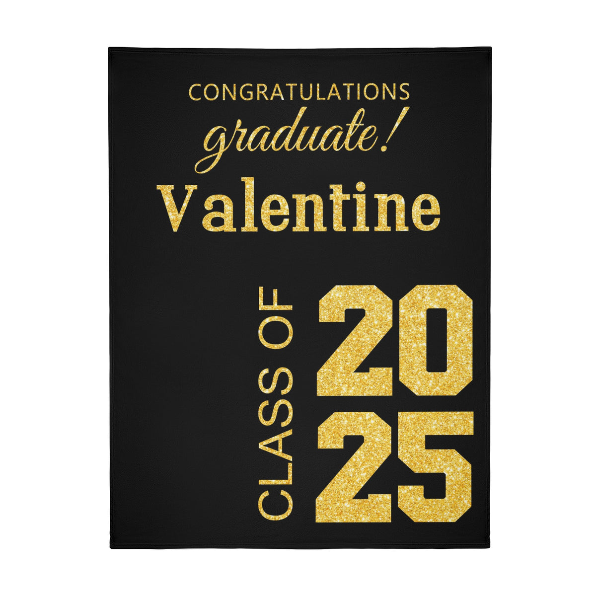 Personalized Class of 2025 Graduation Blanket - Graduation Gift