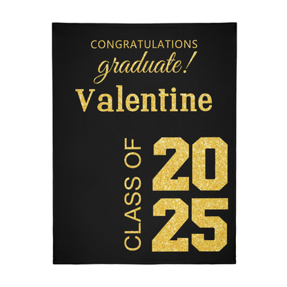 Personalized Class of 2025 Graduation Blanket - Graduation Gift