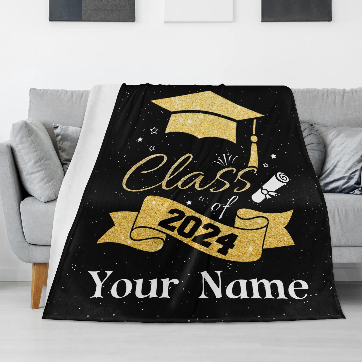 Personalized Premium Graduation Blanket Gift - Graduation Gifts