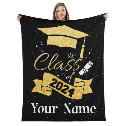 Personalized Premium Graduation Blanket Gift - Graduation Gifts