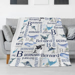 Personalized Ocean Animals Baby Name Blanket - Gift for Baby