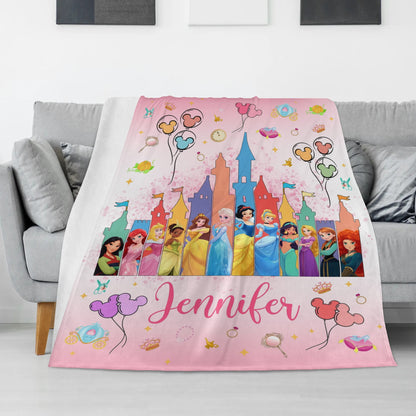 Personalized Dream Girl Blanket - Gift for Kids