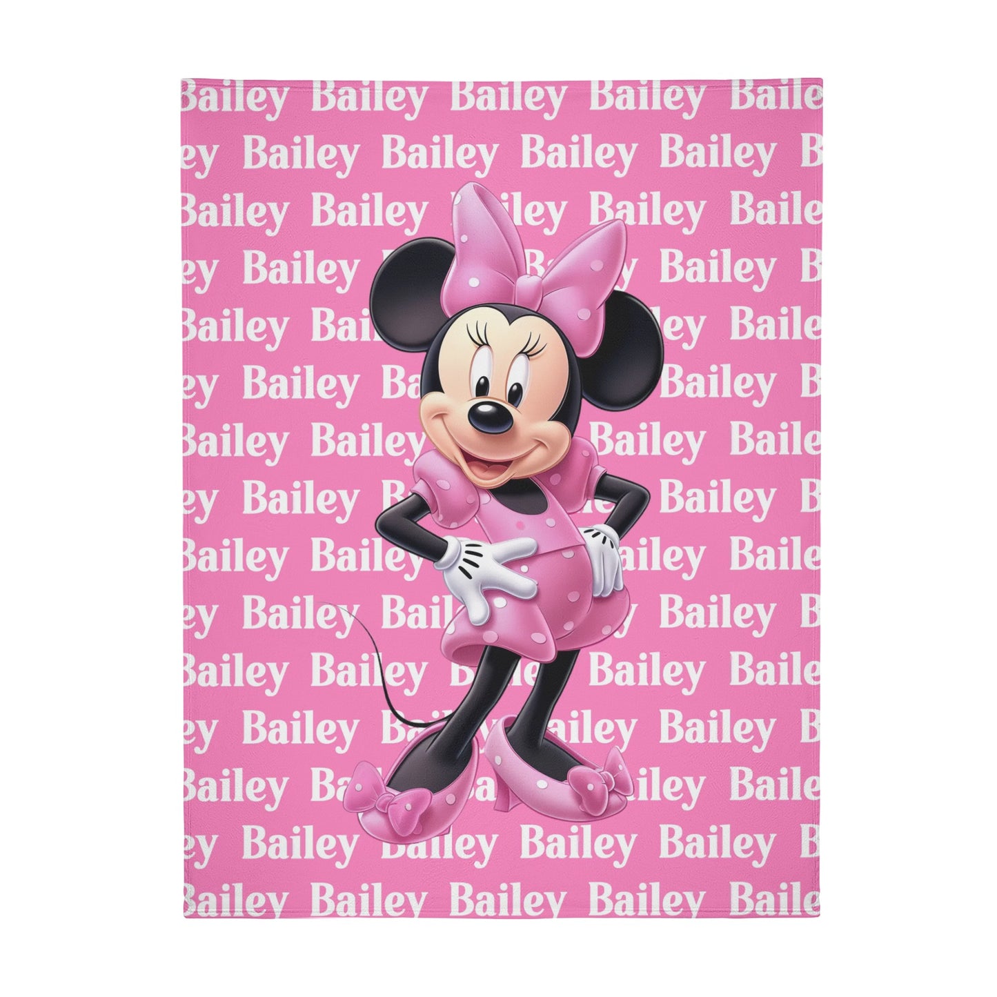 Personalized Cute Photo Name Blanket for Girl - Gift for Kids