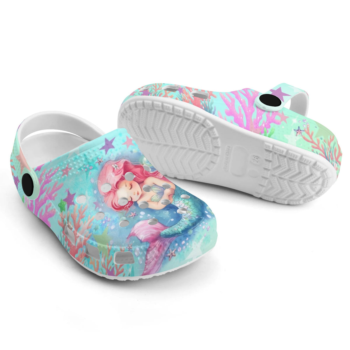 Custom Name Mermaid Princess Kid's Slippers/Sandals