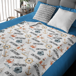 Personalized Nautical Hobby Name Blanket - Gift for Kids