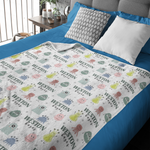 Personalized Monster Mush Name Blankets - Gift for Kids