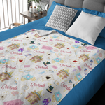 Personalized Fairy Tale Story Name Blankets - Gift for Kids