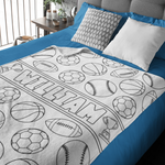 Personalized Sports Ball Doodle Blankets🎨- Gift for Kids