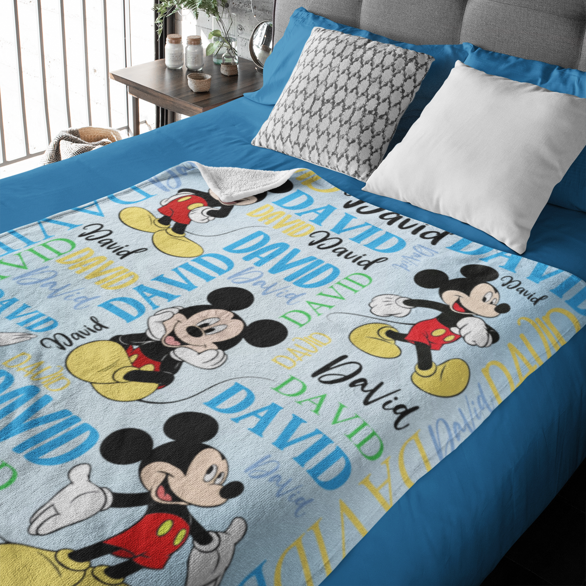Personalized Cute Animal Kids Name Blanket - Gift for Kids