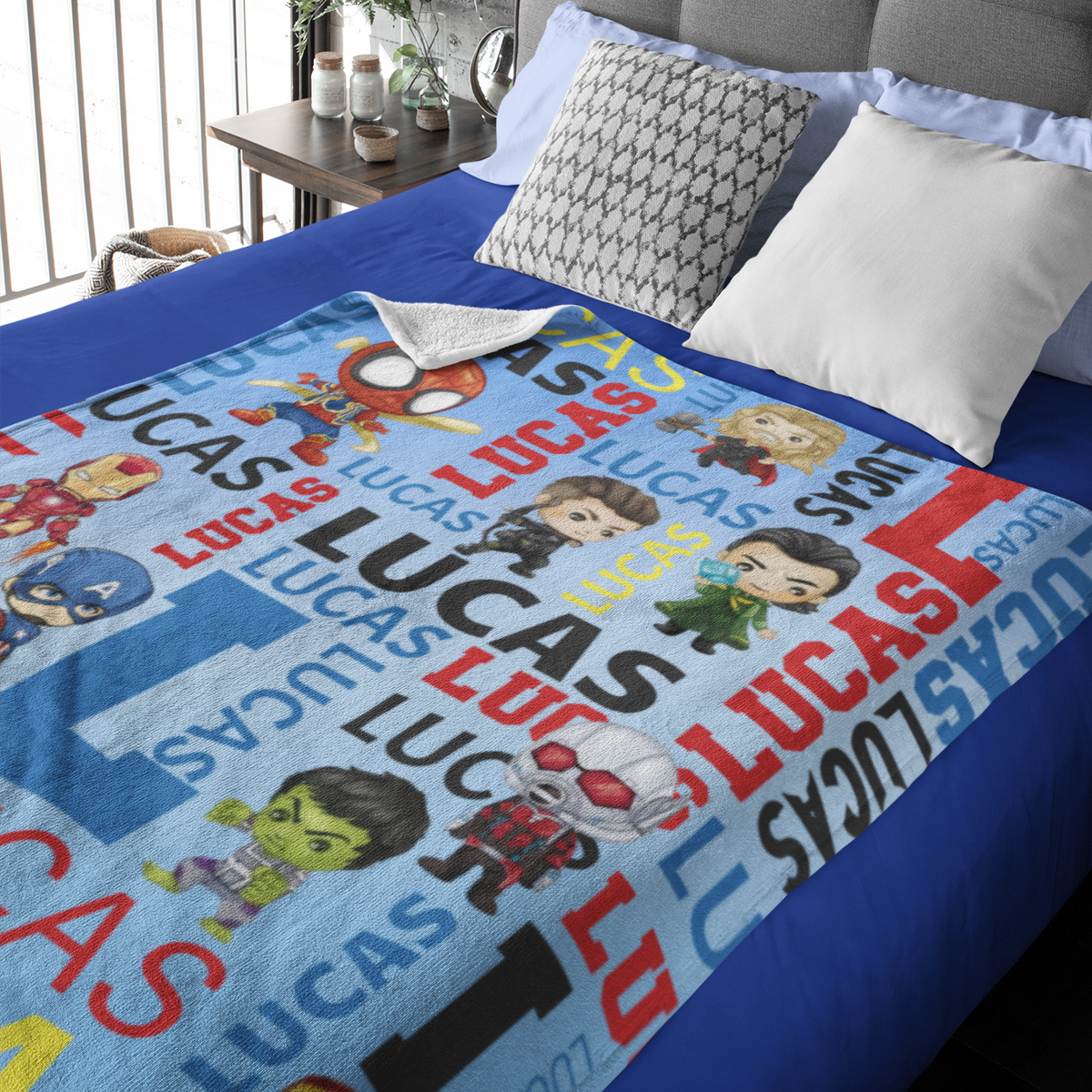 Personalized Boy's Name Blanket - Gift for Kids