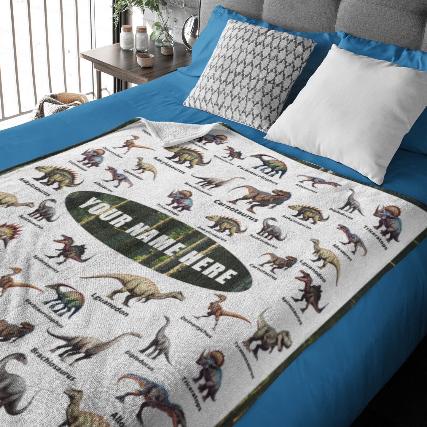 Personalized Jurassic Dinosaurs Blankets - Gifts for Kid